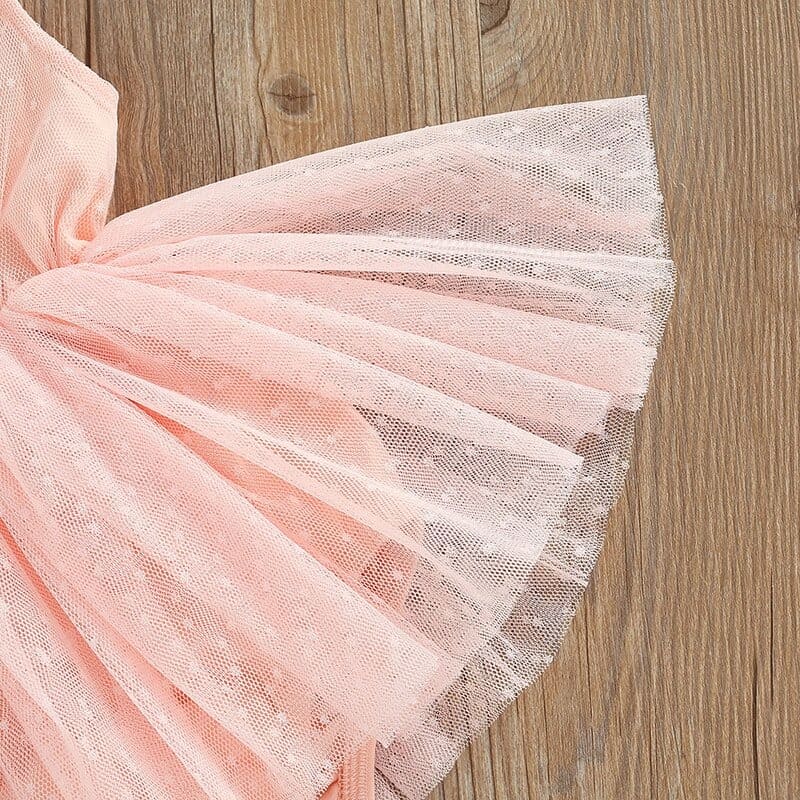 vestido de festa rosa ballet bebê menina 0 3 6 9 12 18 24 meses babado amarração transparente fofo chique passeio evento batizado casamento aniversário laço lacinho verão fresco fresquinho leve roupa criança infantil